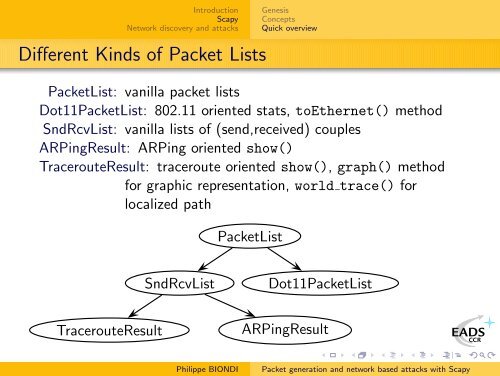 Packet generation and network based attacks with Scapy - SecDev.org