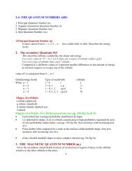 3.4: THE QUANTUM NUMBERS ARE: 2. The secondary Quantum ...