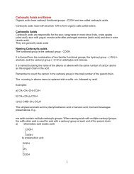 Carboxylic Acids and Esters Carboxylic Acids Naming Carboxylic ...