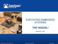 EXPLOITING EMBEDDED SYSTEMS THE SEQUEL!