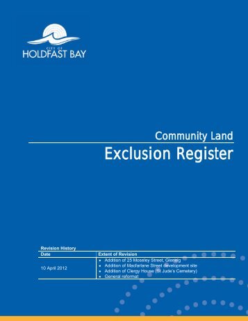 Exclusion Register