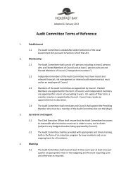 Audit Committee Terms of Reference