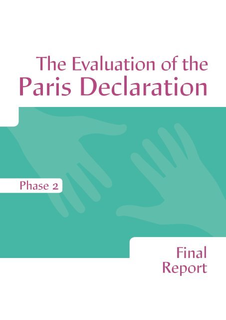 the evaluation of the paris declaration phase 2 final report - BMZ