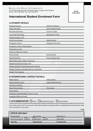 International Student Enrolment Form