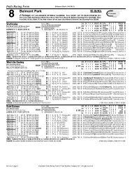 8 Belmont Park - Daily Racing Form