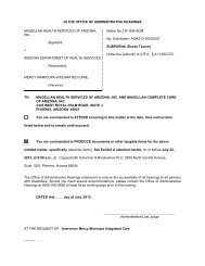 SUBPOENA (Duces Tecum) - Arizona Office of Administrative ...