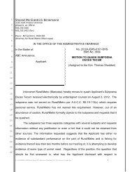 Motion to Quash Subpoena Duces Tecum - Arizona Office of ...