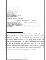 Pueblo del Sol Motion to Dismiss - Arizona Office of Administrative ...