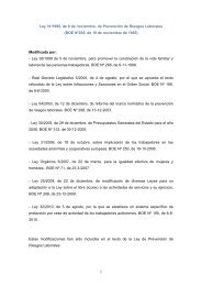 Ley 31/1995, de 8 de noviembre, de PrevenciÃ³n de Riesgos ...