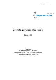 Was tun? - Modellprojekt Epilepsie