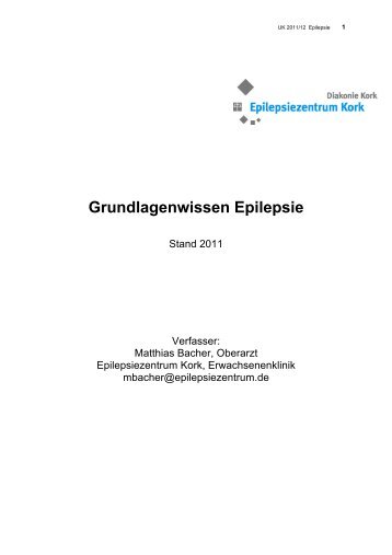 Was tun? - Modellprojekt Epilepsie