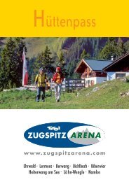 Hüttenpass 2012 - Tiroler Zugspitz Arena