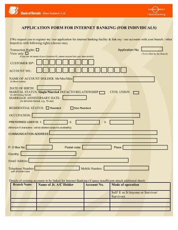 bobibanking form
