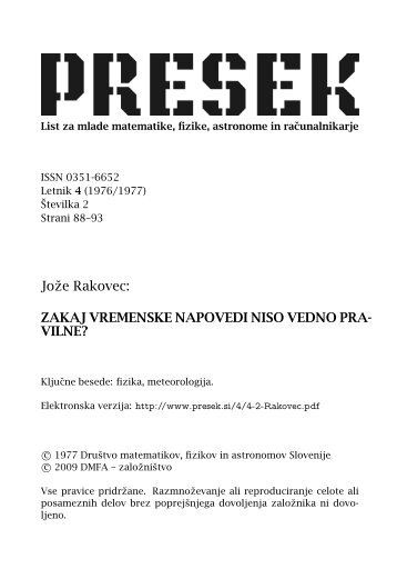 Jr - Presek