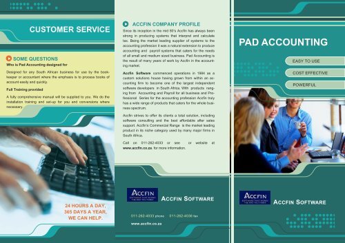 PAD ACCOUNTING