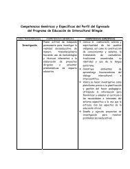 Competencias GenÃ©ricas y EspecÃ­ficas del Perfil del Egresado del ...