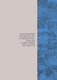 FUNDACIONES DONANTES EN LA ARGENTINA ANÁLISIS Y DIRECTORIO DEL SECTOR