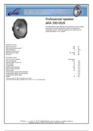 Professional speaker ARA-390-00/8