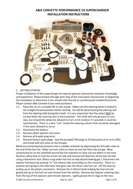 supercharger installation instructions How to install a nissan 350z vortech supercharger system.