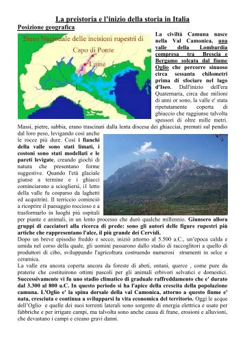 Il neolitico in Italia - casieresalvatore.it