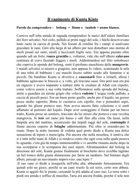 Il rapimento di Kunta Kinte