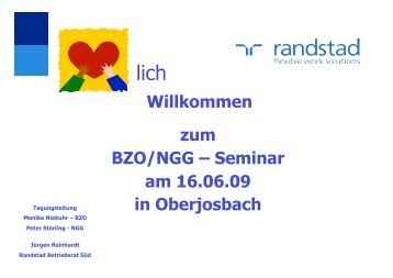 Vortrag Jürgen Reinhardt (Randstadt) - BZO