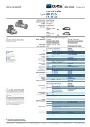 type coaxial valve MK 25 Ex FK 25 Ex - müller co-ax ag