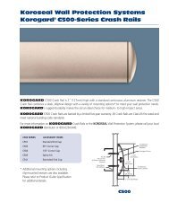 Koroseal Wall Protection Systems Korogard Ch20 Chair Rail
