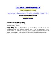 ENV 322 Week 2 DQ 1 Energy Policy (Ash)