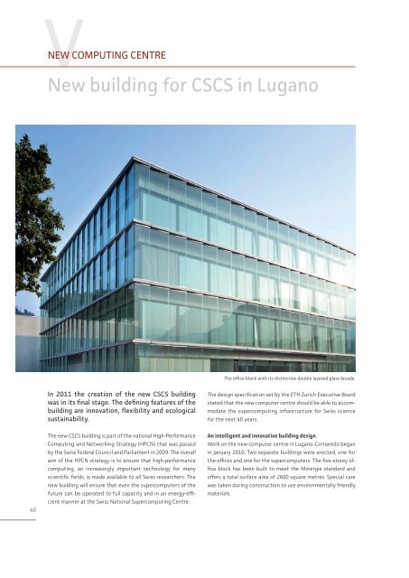 Annual Report 2011 - CSCS