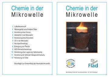 Chemie in der Mikrowelle - Institut Dr. Flad