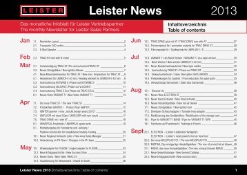 Leister News 2013