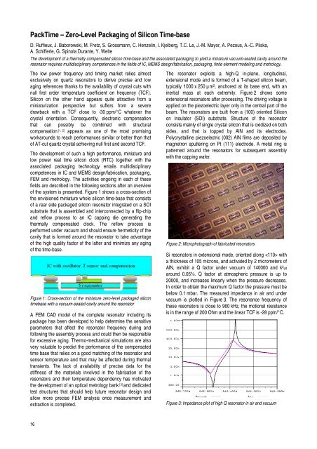 research activities in 2007 - CSEM