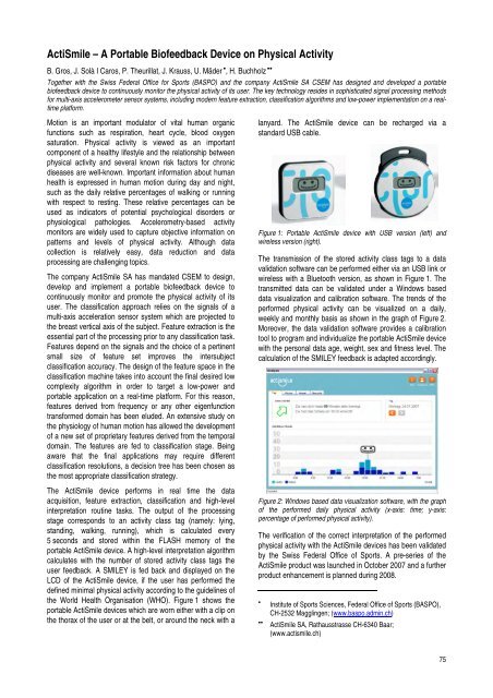 research activities in 2007 - CSEM