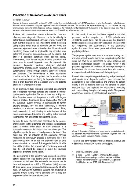 research activities in 2007 - CSEM