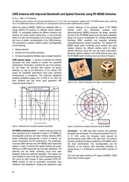 research activities in 2007 - CSEM