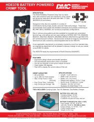 HDE37B BATTERY POWERED CRIMP TOOL