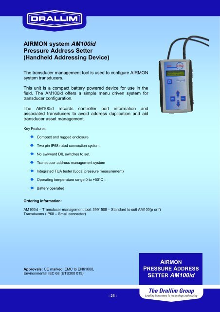 PRESSURE MONITORING CABINET SECURITY