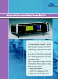 Automatic Instrument Transformer Test Set