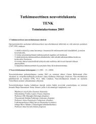 Toimintakertomus 2003 - Tutkimuseettinen neuvottelukunta