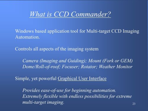 CCD Commander