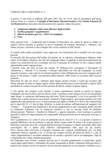 VERBALE CONSIGLIO DI INTERCLASSE del 13 ... - iccermenate.it