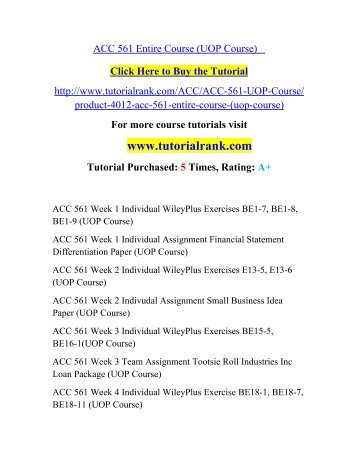 brief exercise be18 1 acc 561 Acc 561 week 4 assignment wiley plus be 18-1,18-7,18-11&e 19-2 product description individual wileyplus assignment week four resource: wileyplus complete the following in wileyplus: brief exercise be18-1 brief exercise be18-7 brief exercise be18-11 complete the following read more. brief exercise be18 1 acc 561 Acc 561 week 4 assignment wiley plus be 18-1,18-7,18-11&e 19-2 product description individual wileyplus assignment week four resource: wileyplus complete the following in wileyplus: brief exercise be18-1 brief exercise be18-7 brief exercise be18-11 complete the following read more.