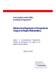 Efectos de la Regulación al Transporte de Carga en la Región Metropolitana