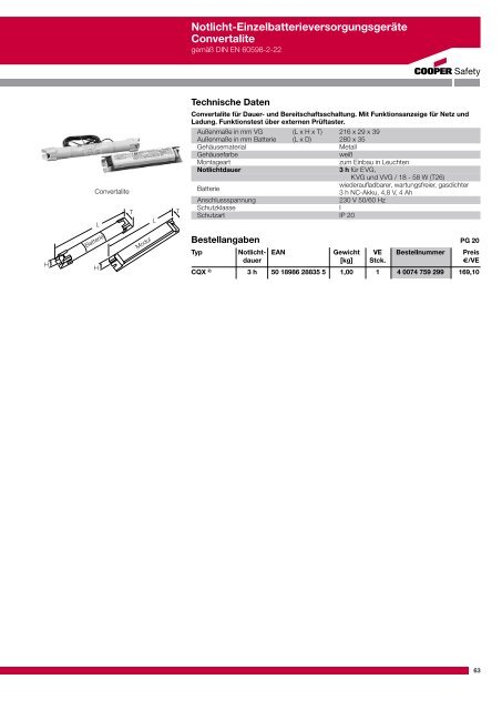 CEAG-Handelskatalog 2012 Notbeleuchtung