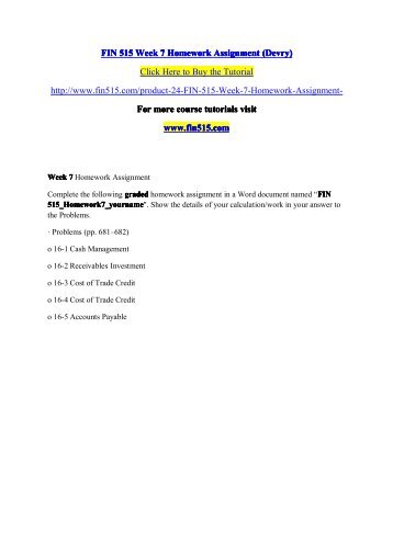 FIN 515 Week 7 Homework Assignment (Devry).pdf