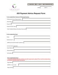 835 Payment Advice Request Form - Catamaran
