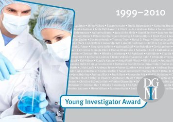 Young Investigator Award - Deutsche Gesellschaft für Innere ...