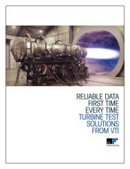 Reliable Data First Time Every time Turbine Test solutions from VTI