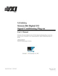 VT1533A Sixteen-Bit Digital I/O Signal Conditioning Plug-on